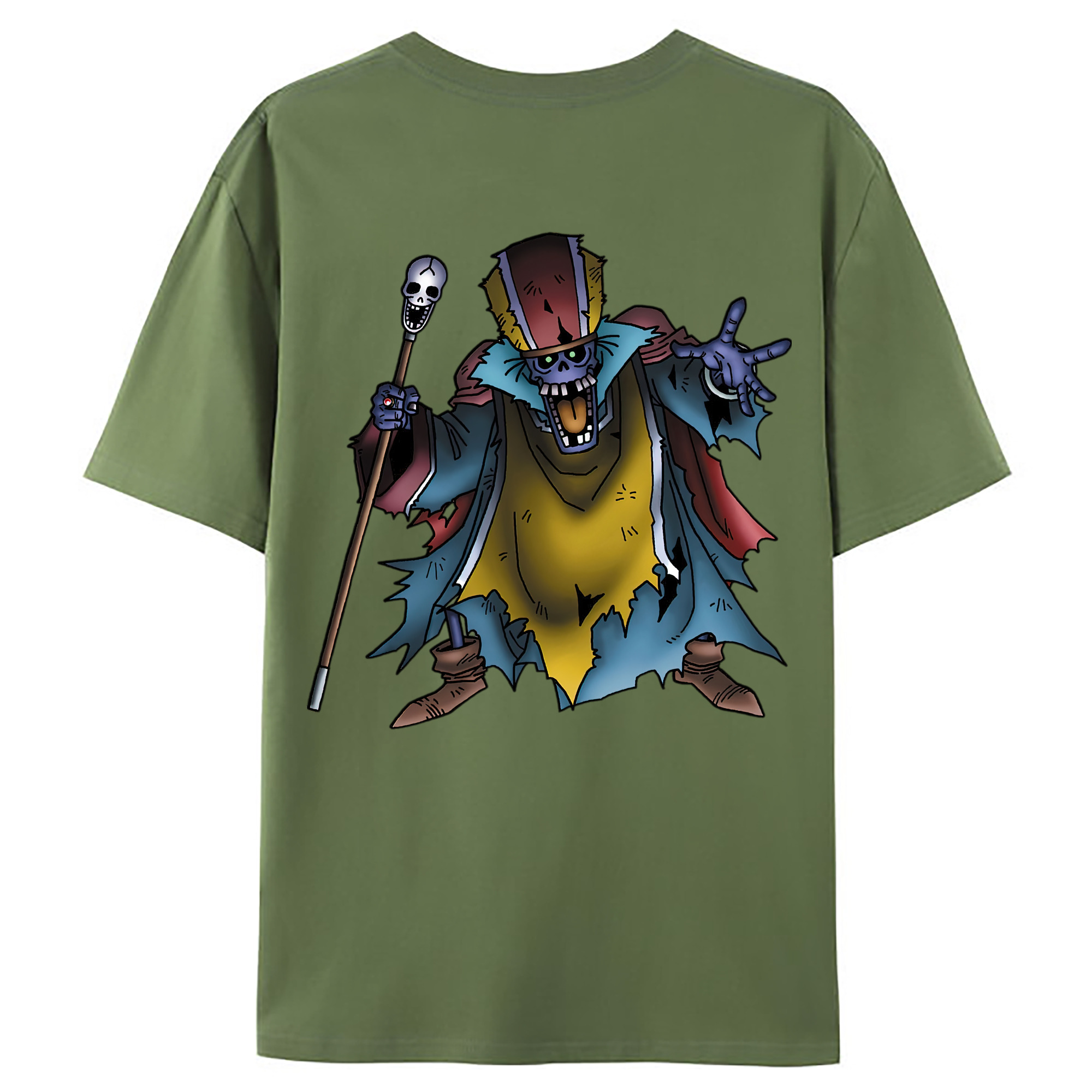 （画像用） ドラゴンクエスト Doragon Kuesuto Dragon Quest 綿100％ メンズ半袖Tシャツ（バックプリント） 通気性